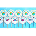 2015 Großhandel blauen Strand Partei Cupcake Toppers / Papier Cupcake steht